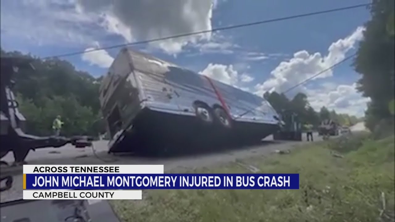 Country singer John Michael Montgomery injured in bus crash
