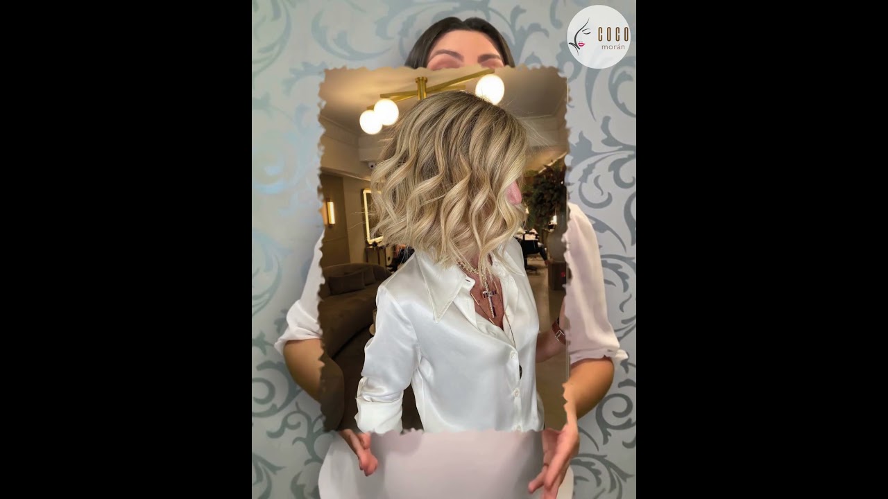 Bob Recto con Ondas Tendencia 2024  #moda #hair #cabello