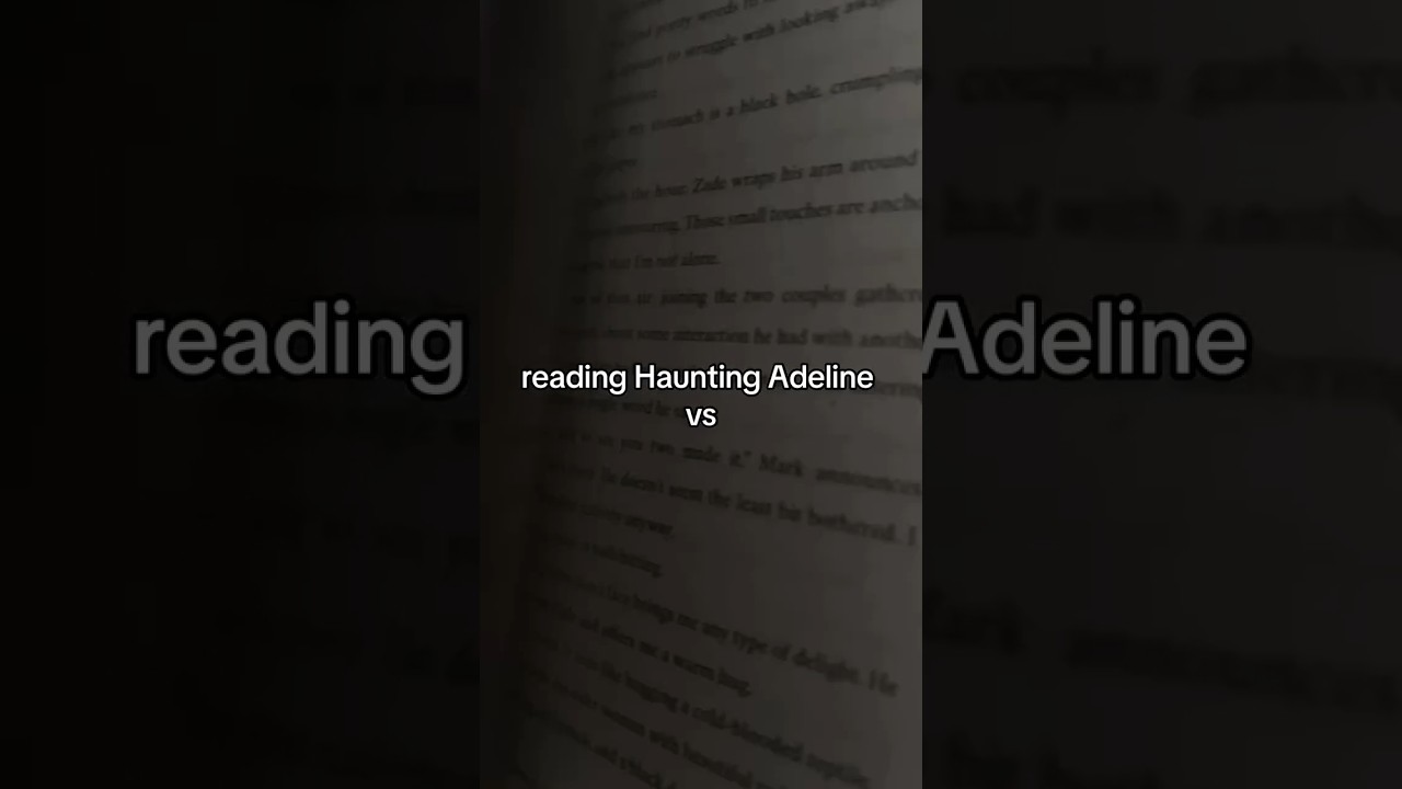 Reading Haunting Adeline VS Hunting Adeline🙂#reels #foryou #books #youtubeshorts #shorts #fyp