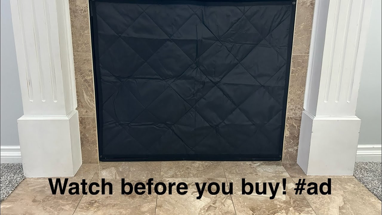 Fireplace cover review #ad
