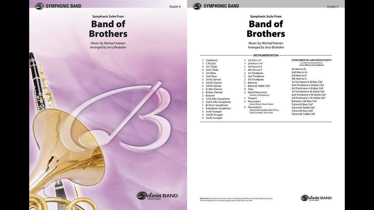 Symphonic Suite from Band of Brothers, arr. Jerry Brubaker – Score & Sound