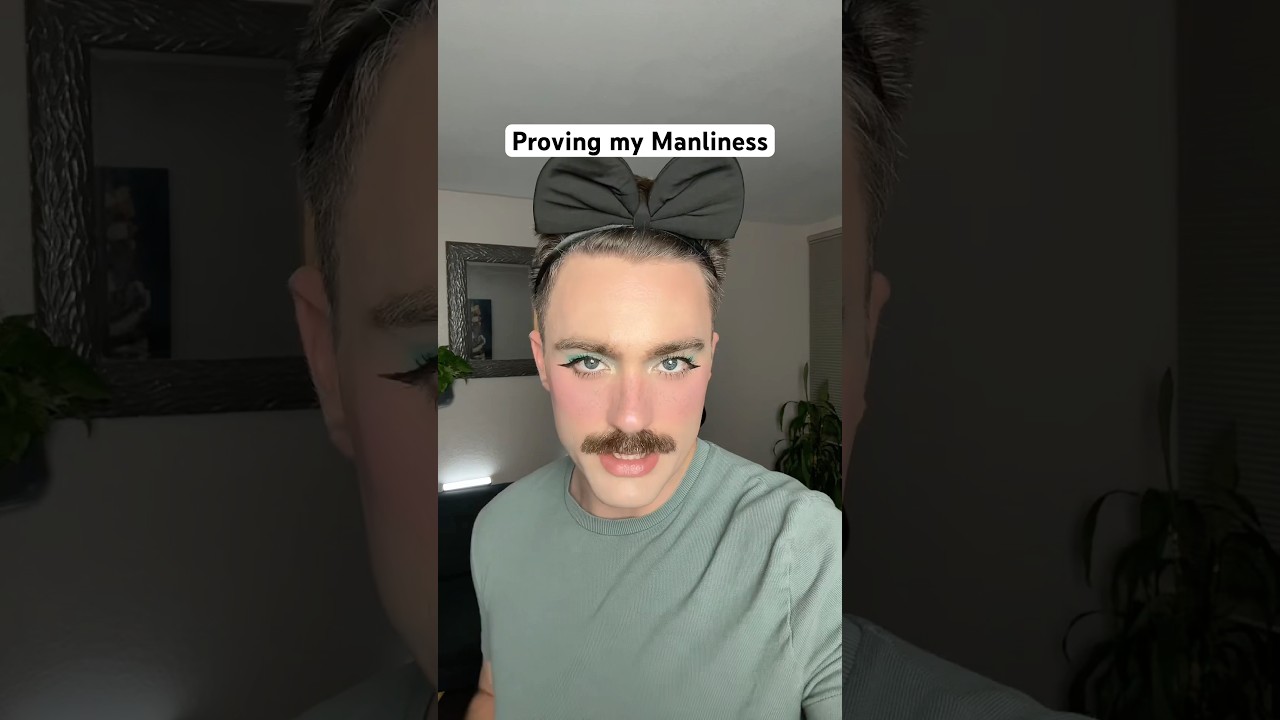 This will teach them to mess with an alpha male like me #makeup #femboy