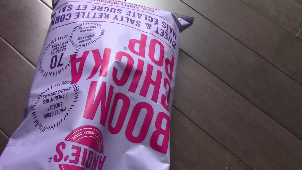 Review Angies Boom Chicka Pop sweet salty gluten free popcorn non gmo taste test