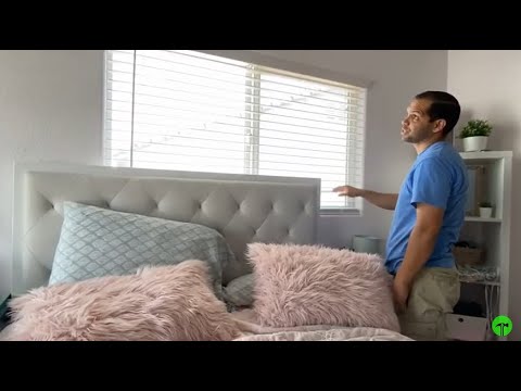 Installing and shortening Levolor Blinds. Entire process.