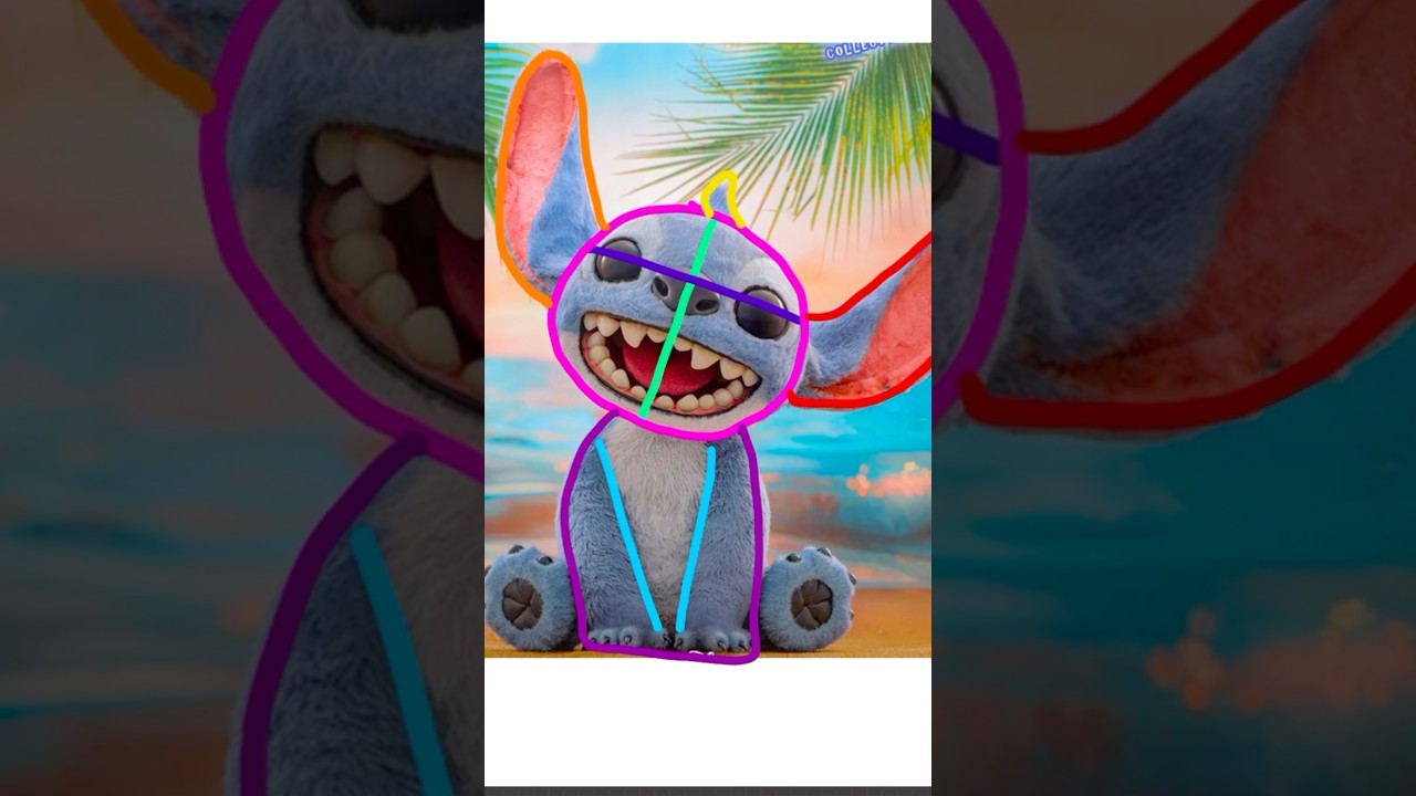 How to Draw Stitch Easily! | Lilo & Stitch Drawing Tutorial