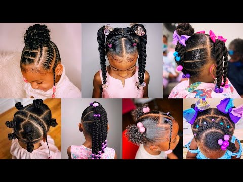 🎀💯100 Simple Kids Braid Styles | Natural Hairstyles for Black Girl | Kids Hairstyles 🔥👍