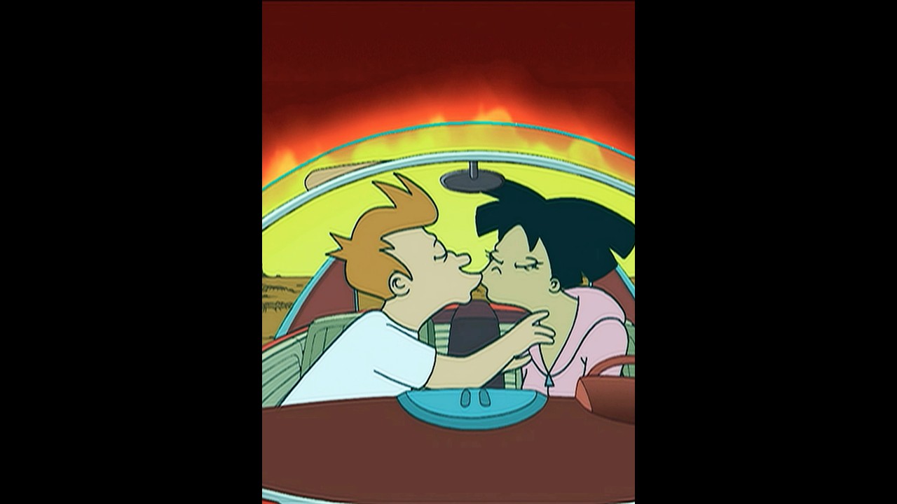 Remember when Fry dated Amy Yeah, that happened 😅 #futurama #funny #cartoon #movie