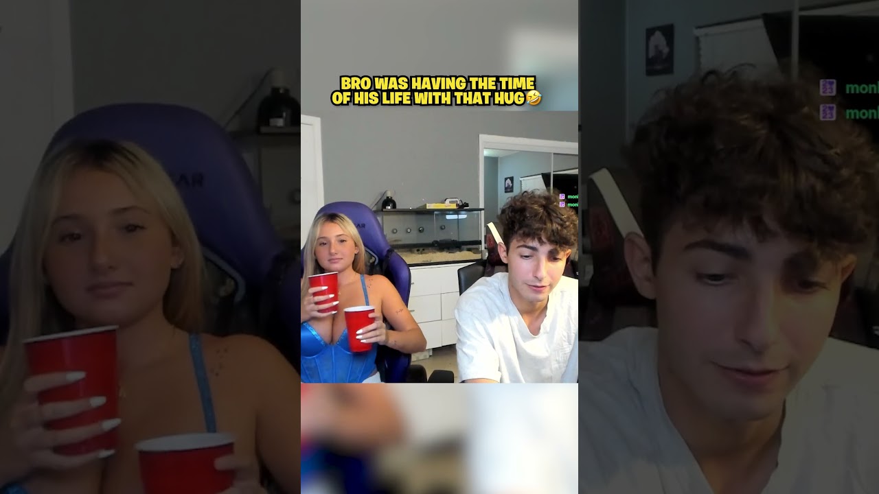 Bro Was Really Enjoying That Hug 😂 #megga #giannawhite #hug #girlfriends