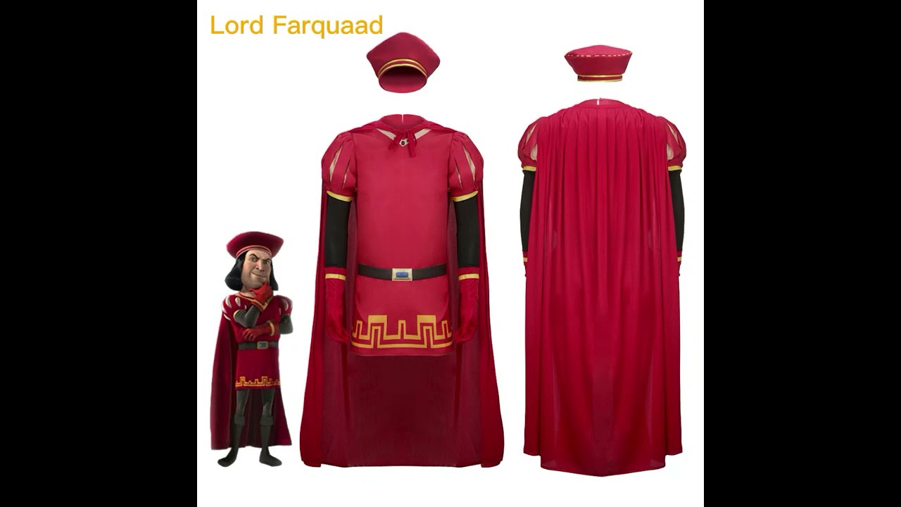 Vikidoky Shrek Lord Farquaad Cosplay Costume