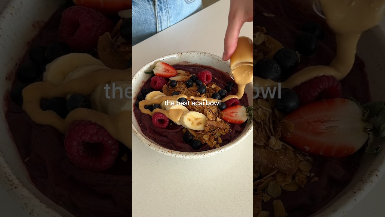 The BEST thick ACAI bowl recipe!😍