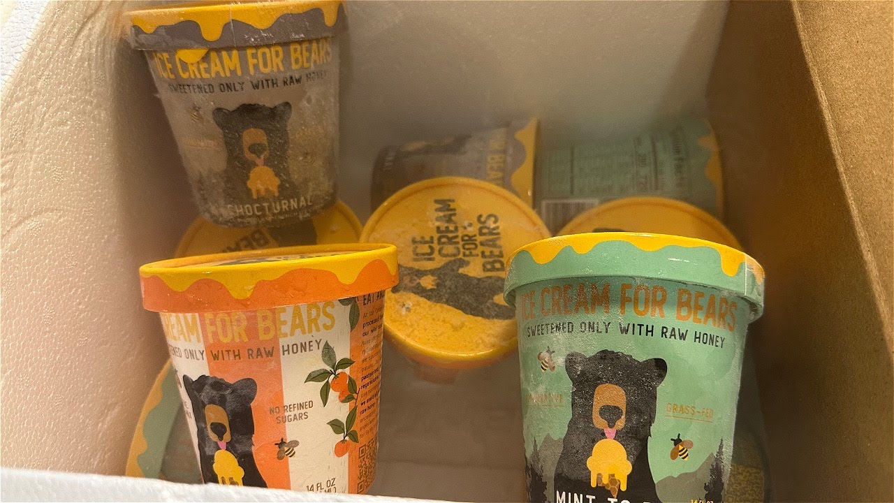 📦 Unboxing 10 Pints of Ice Cream for Bears – Worth It? 🍨🐻