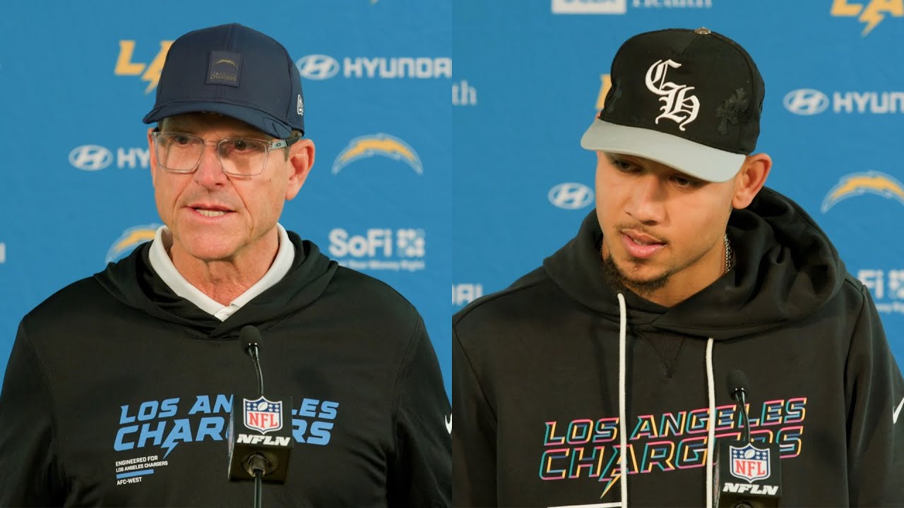 Jim Harbaugh & Trey Lance Postgame Press Conference vs Broncos | LA Chargers