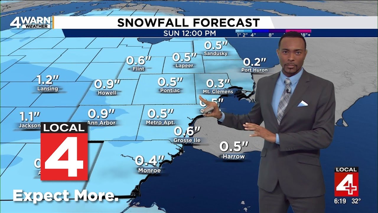 Metro Detroit Weather Forecast Saturday, Dec. 6, 2025 -- 6 p.m. Update