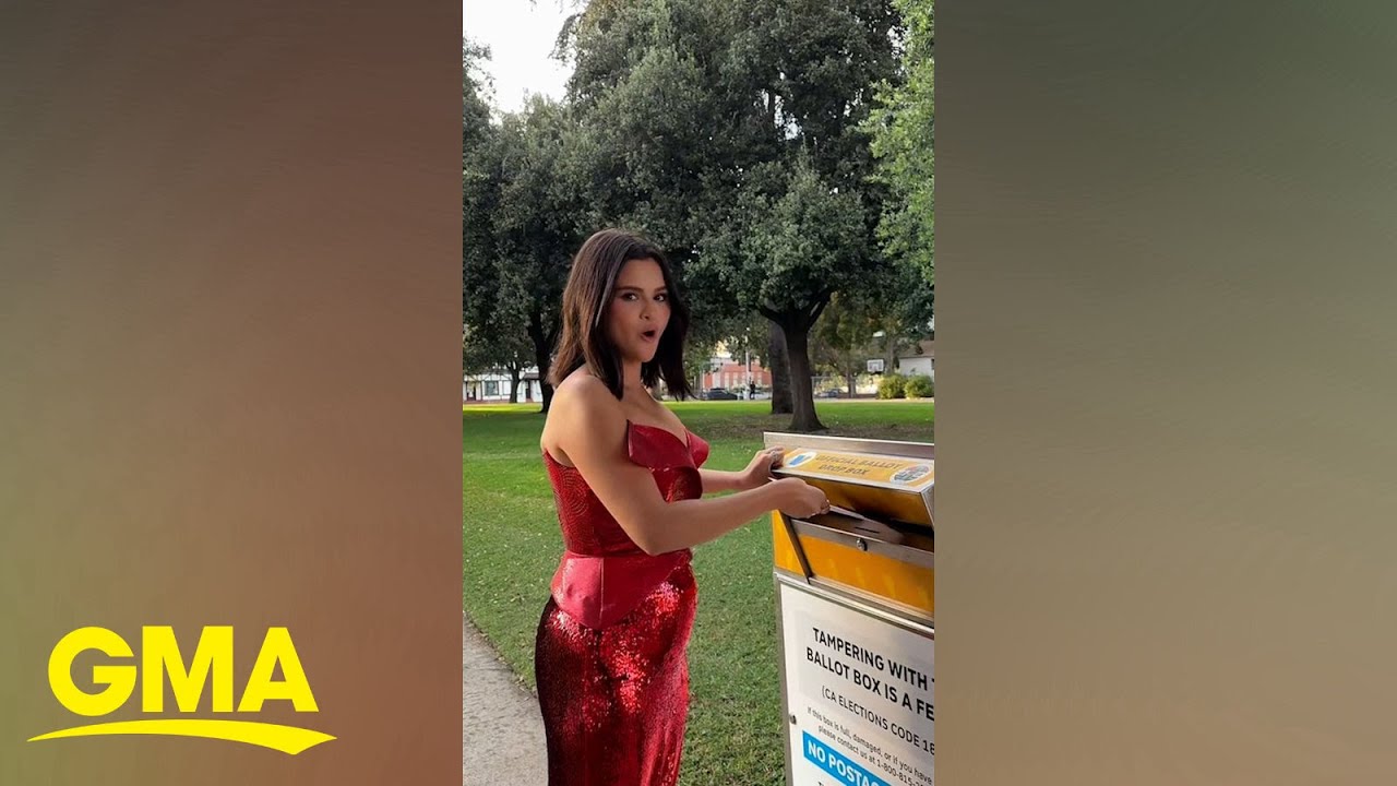 Watch Selena Gomez cast her vote before 'Wizards Beyond Waverly Place' premiere