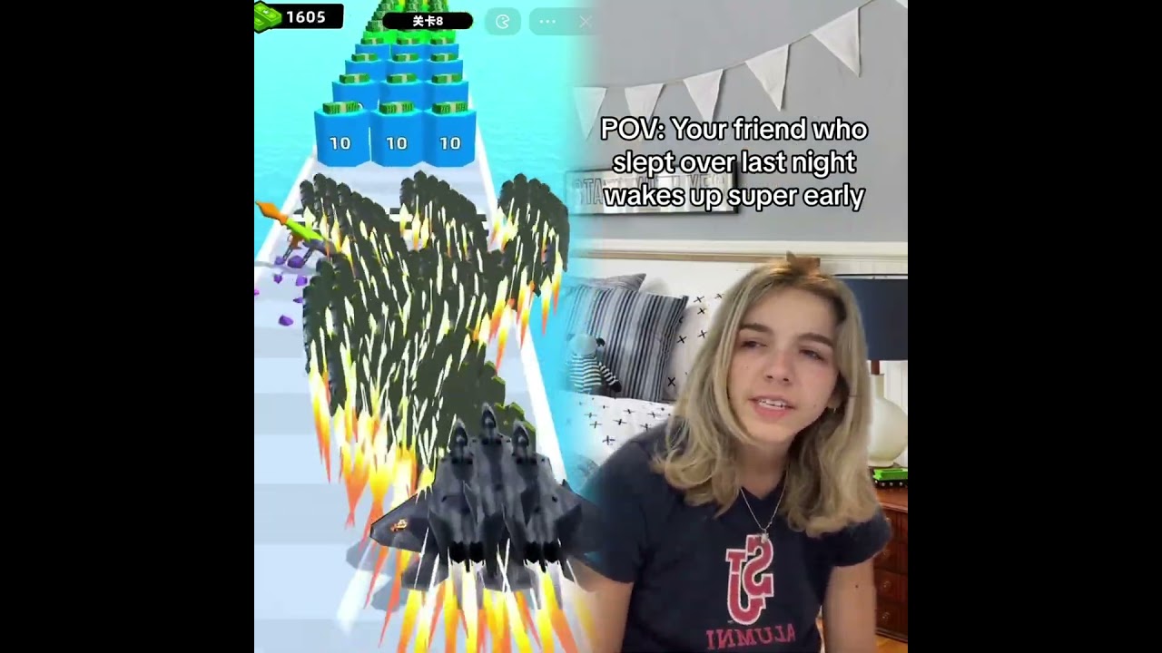 POV Your friend slept over last night and they woke up too early for you #friendsbelike