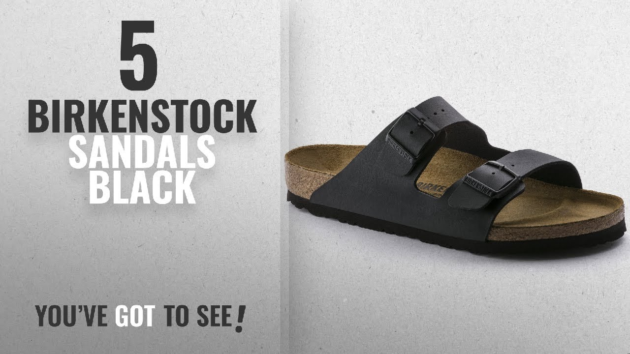 Top 5 Birkenstock Sandals Black [2018]: Birkenstock Arizona Sandals, 38, Black