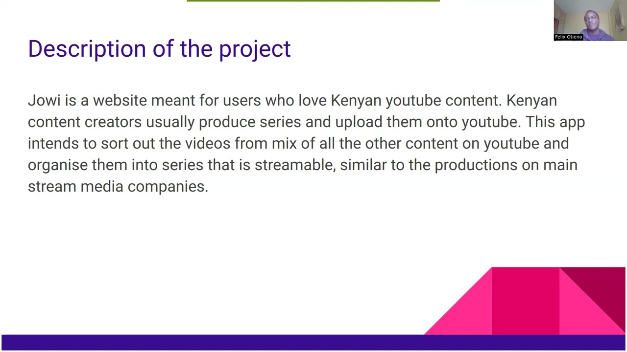 Webstac portfolio project pitch