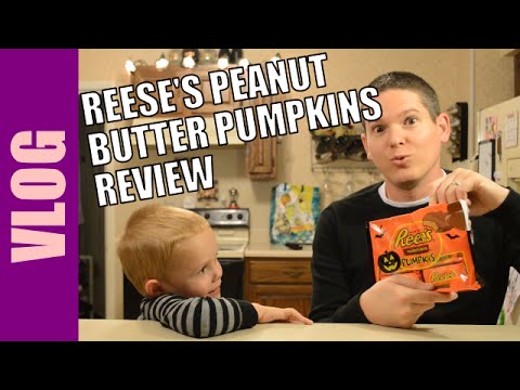 Reese's Peanut Butter Pumpkins Review (Vlog)