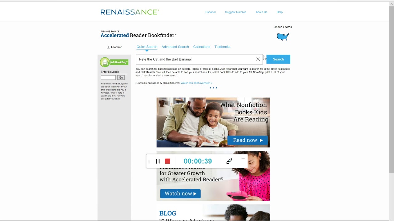 How to use AR Bookfinder