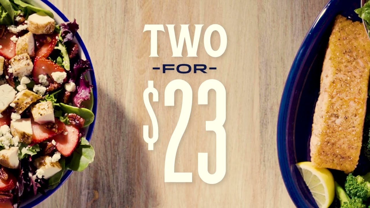 NEW 2 for $23 Menu