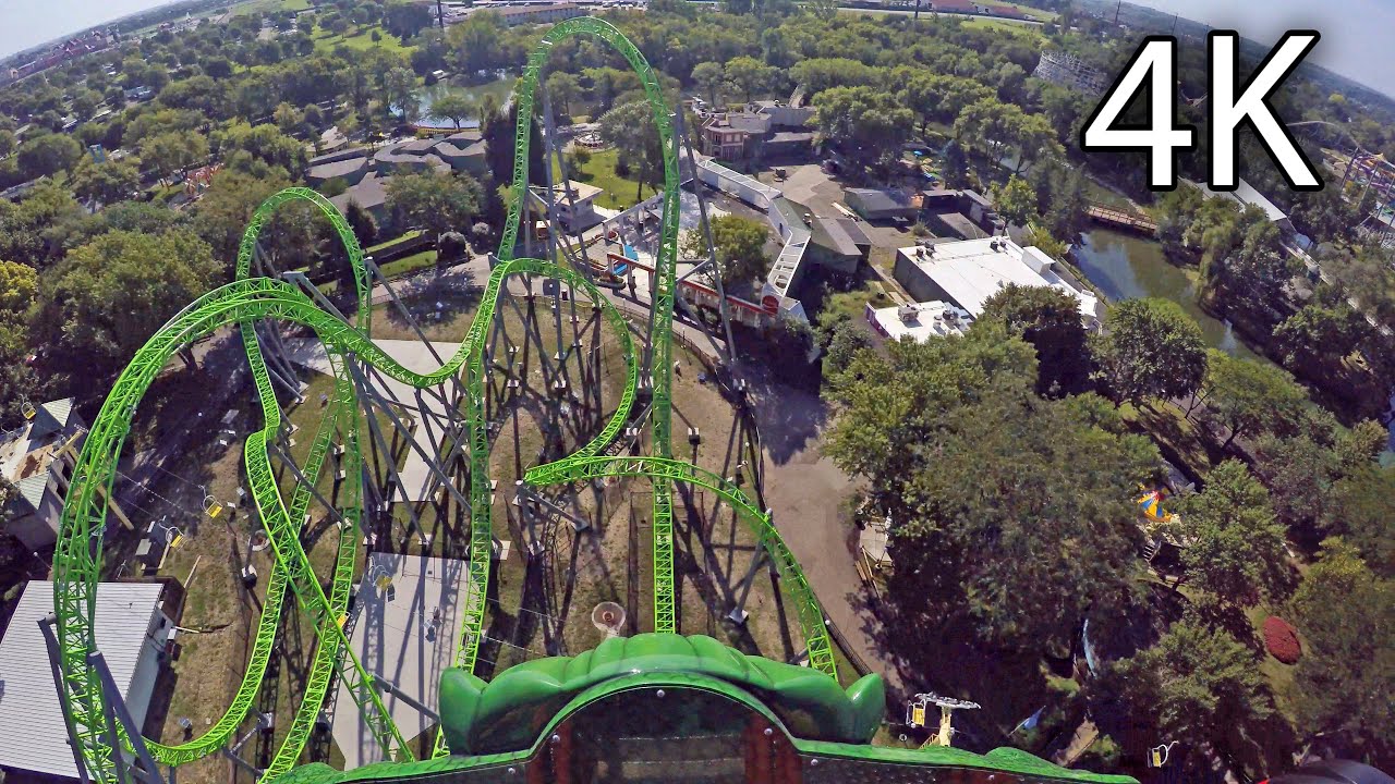 The Monster front seat on-ride 4K POV Adventureland Iowa