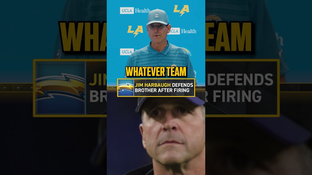 Jim Harbaugh supports his brother and says he's one of the best coaches ever 🗣 #NFL #JohnHarbaugh