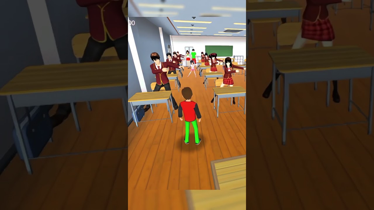 chicken wings dance Sakura 😋😁 #sakuraschoolsimulator #cartoon #yts