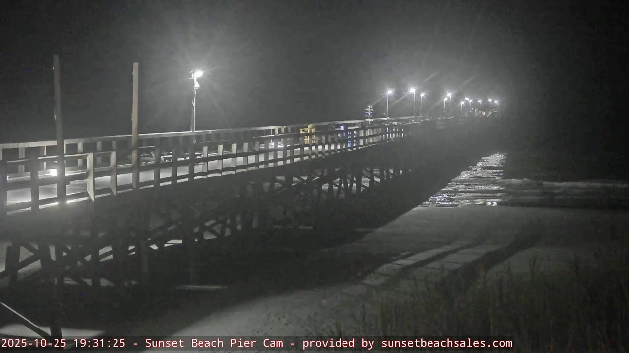 Sunset Beach Pier Webcam by sunsetbeachsales.com