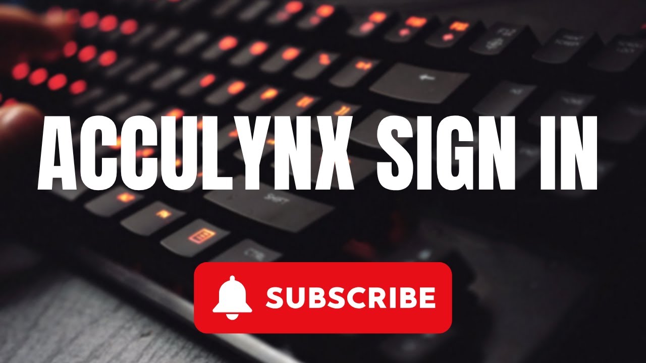 Acculynx Sign in