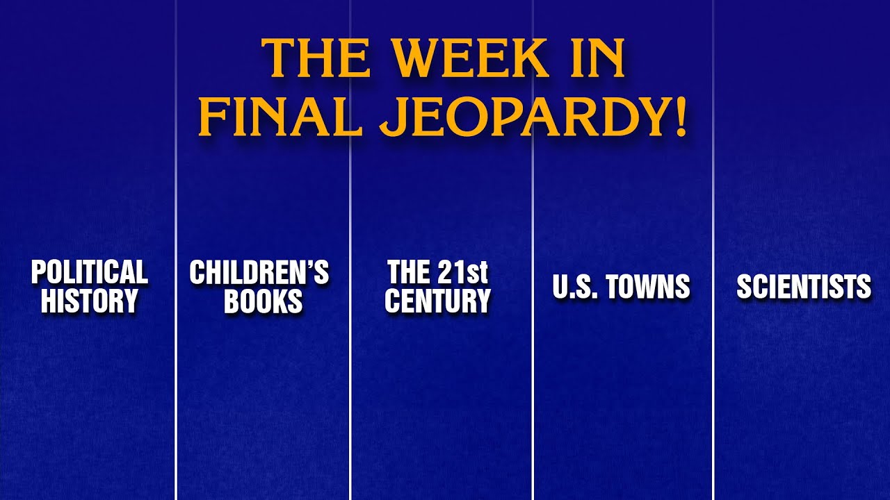 A Week in Final Jeopardy!: 9/22/25-9/26/25 | JEOPARDY!