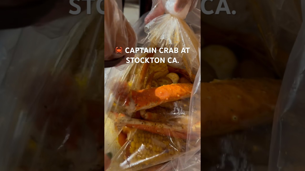 FIRST TIME AT CAPTAIN CRAB STOCKTON CA. #captaincrab #foodie #shortvideo #youtubeshorts #seafood