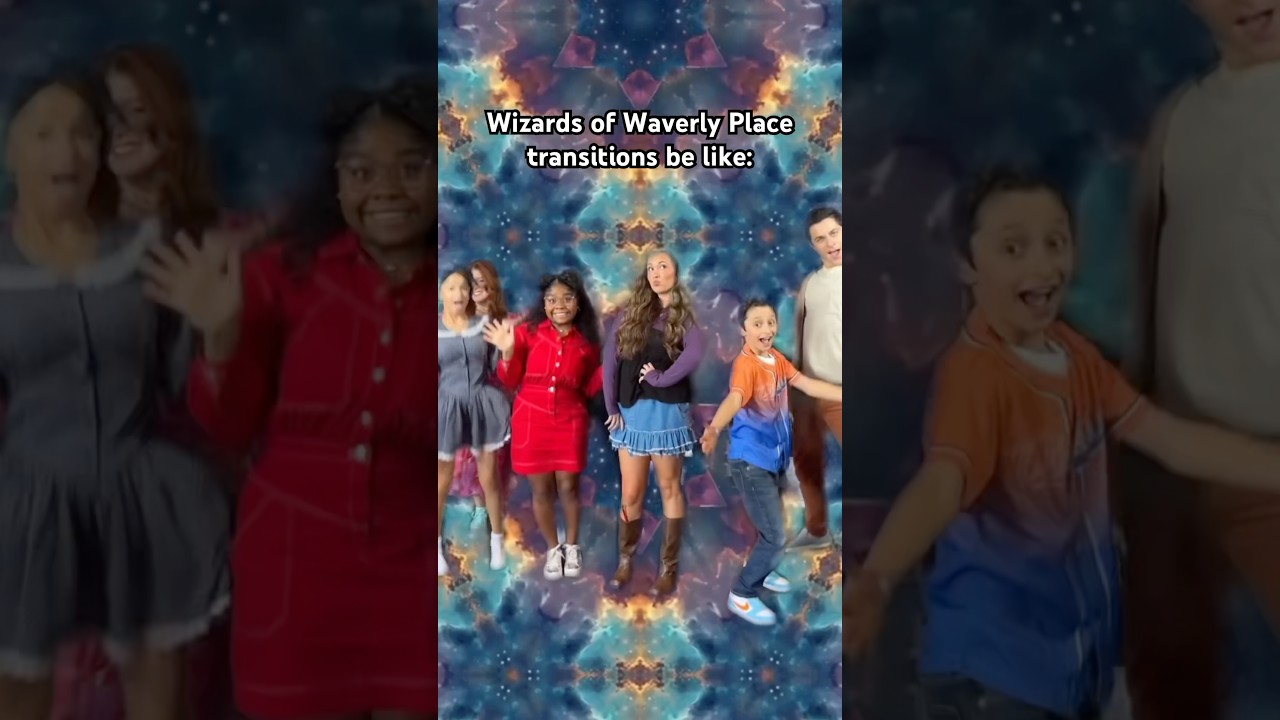 recreating the ICONIC Wizards of Waverly Place transitions (with the new cast!!) 🪄🔮