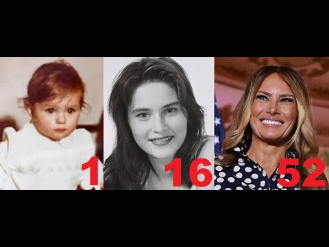 Melania Trump from 0 to 53 years old