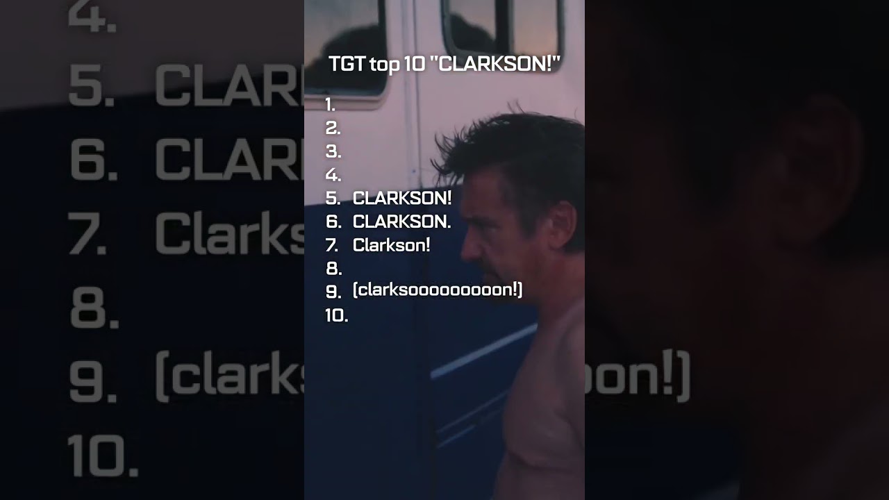 Top 10 "CLARKSON!" Shouts from #thegrandtour 😅