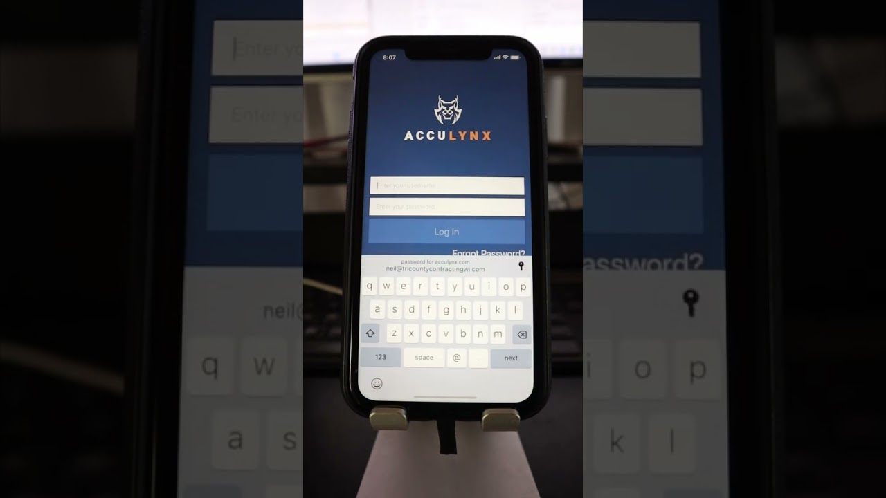 Sign in Acculynx app