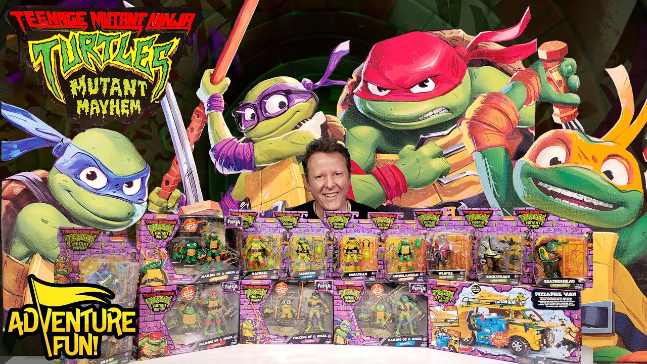 Teenage Mutant Ninja Turtles Mutant Mayhem Official Movie Trailer Toy Action Figures TMNT!