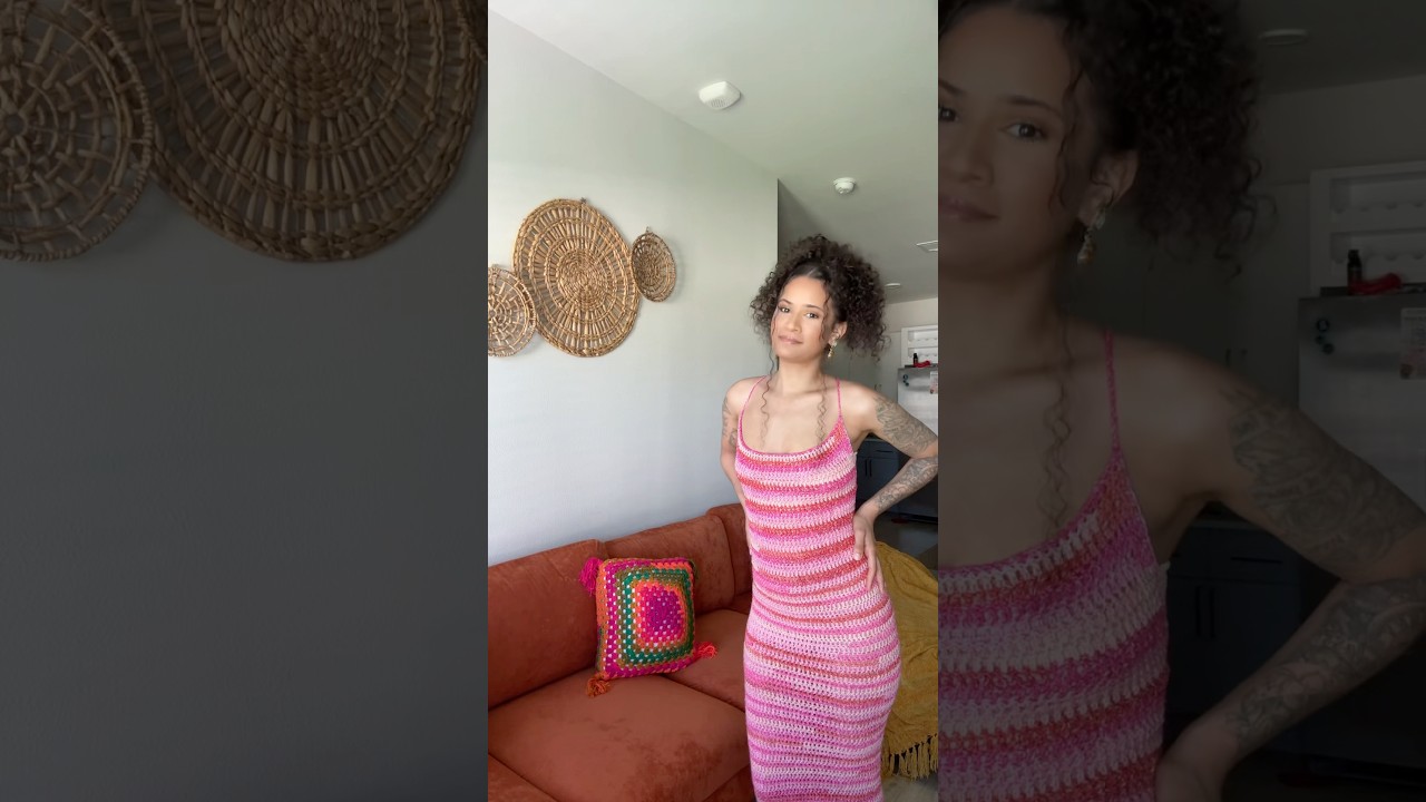 Crochet maxi dress 😻