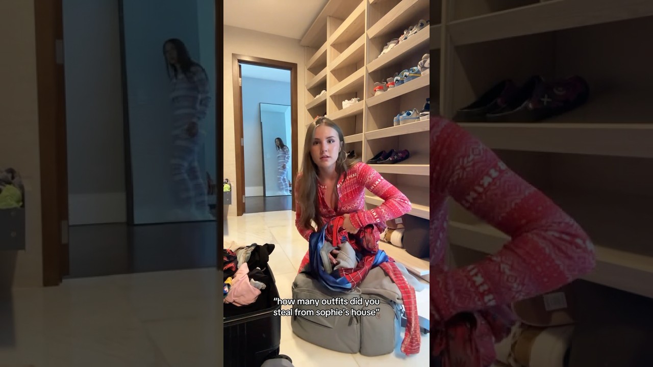 Piper steals sophie rains clothes 💀 #shorts