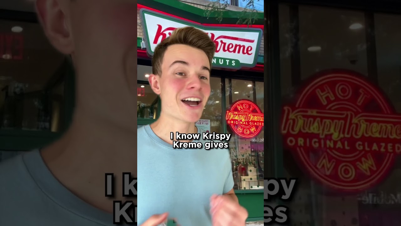 Krispy Kreme Free Donuts Hack! 🍩 #krispykreme #krispykremedoughnuts #savemoney