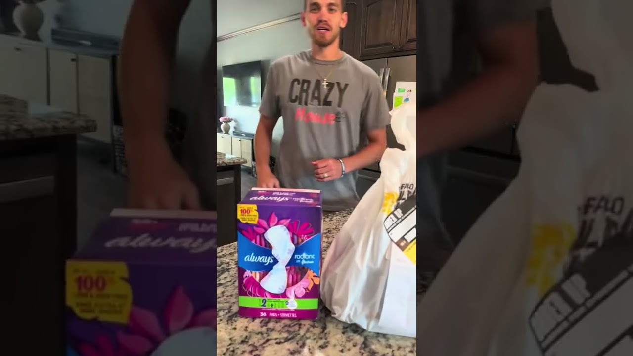 I asked for pads with wings 😭🤣