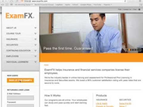 How to sign up for ExamFx