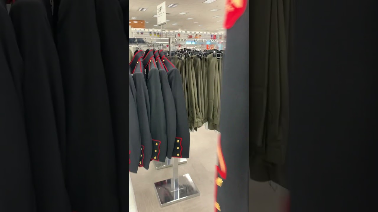 Marine dress blues in the MCX