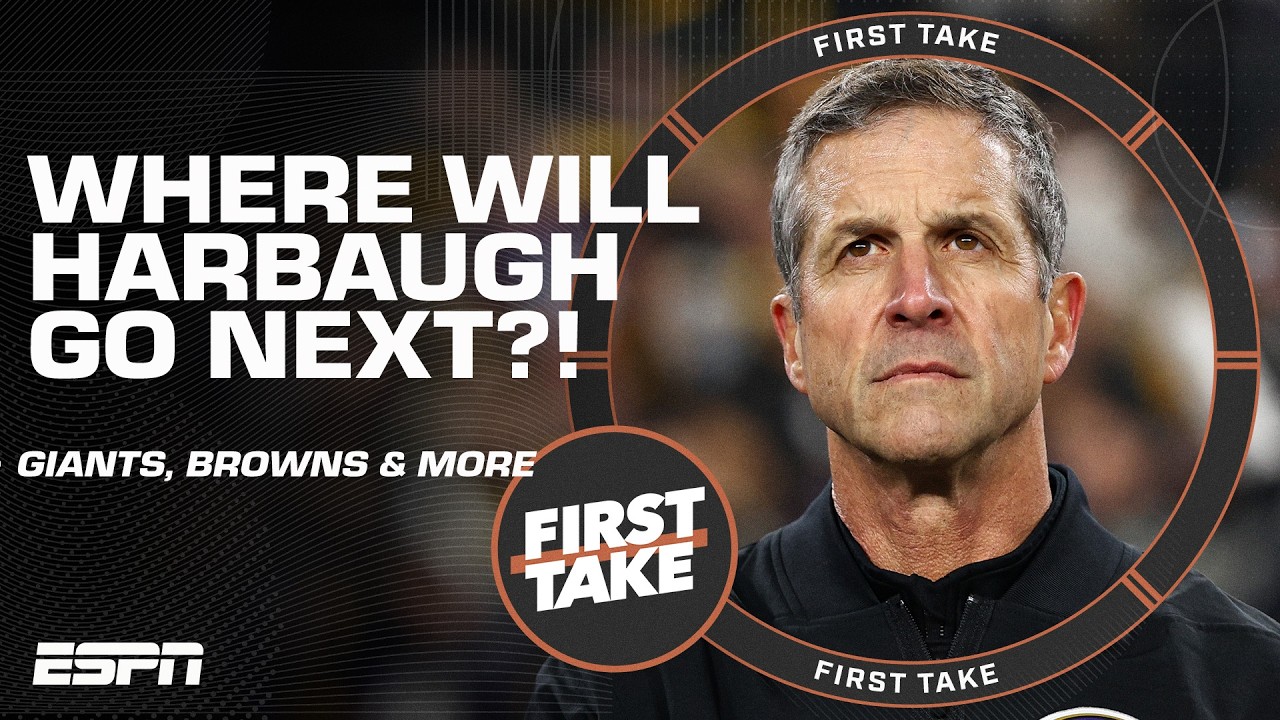 Mad Dog says John Harbaugh is going to the GIANTS! 👀 Swagu DISAGREES 😬 | First Take