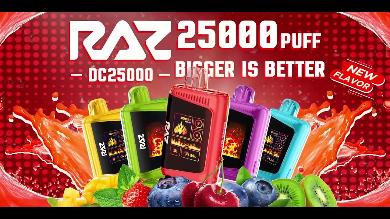 🌈 RAZ DC25000 – 25,000 Puffs of Pure Flavor