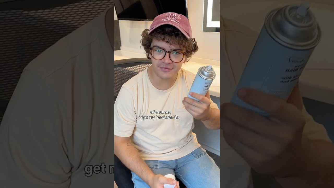 Gaten Remembers the Farrah Fawcett Spray