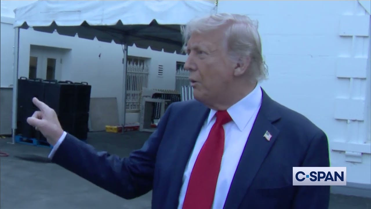 President Trump on New Flag Poles at White House