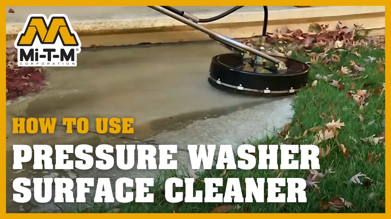 How to Use a Pressure Washer Surface Cleaner