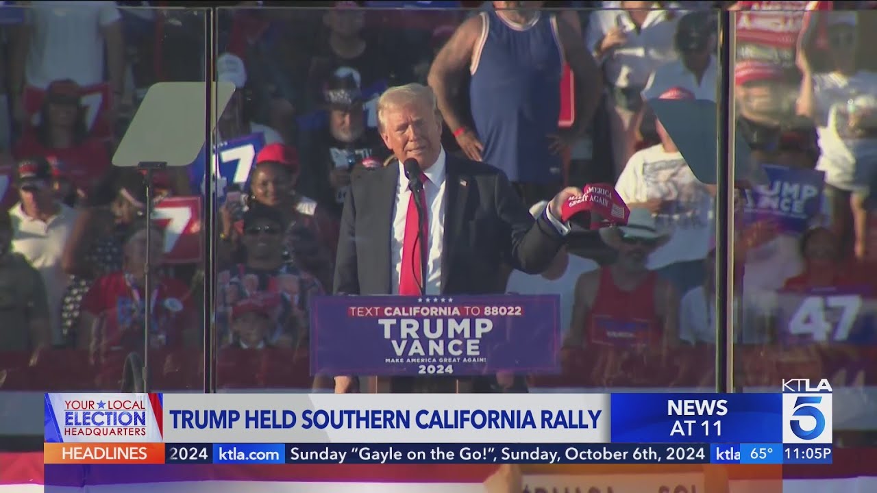 Donald Trump visits SoCal, speaks at rally in Coachella