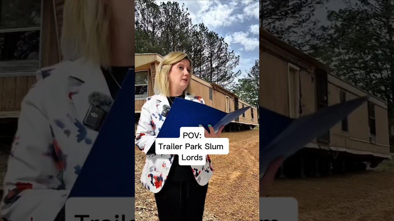 When you get evicted & have to find another Trailer🤷‍♀️ #slumlords #trailerpark #comedy