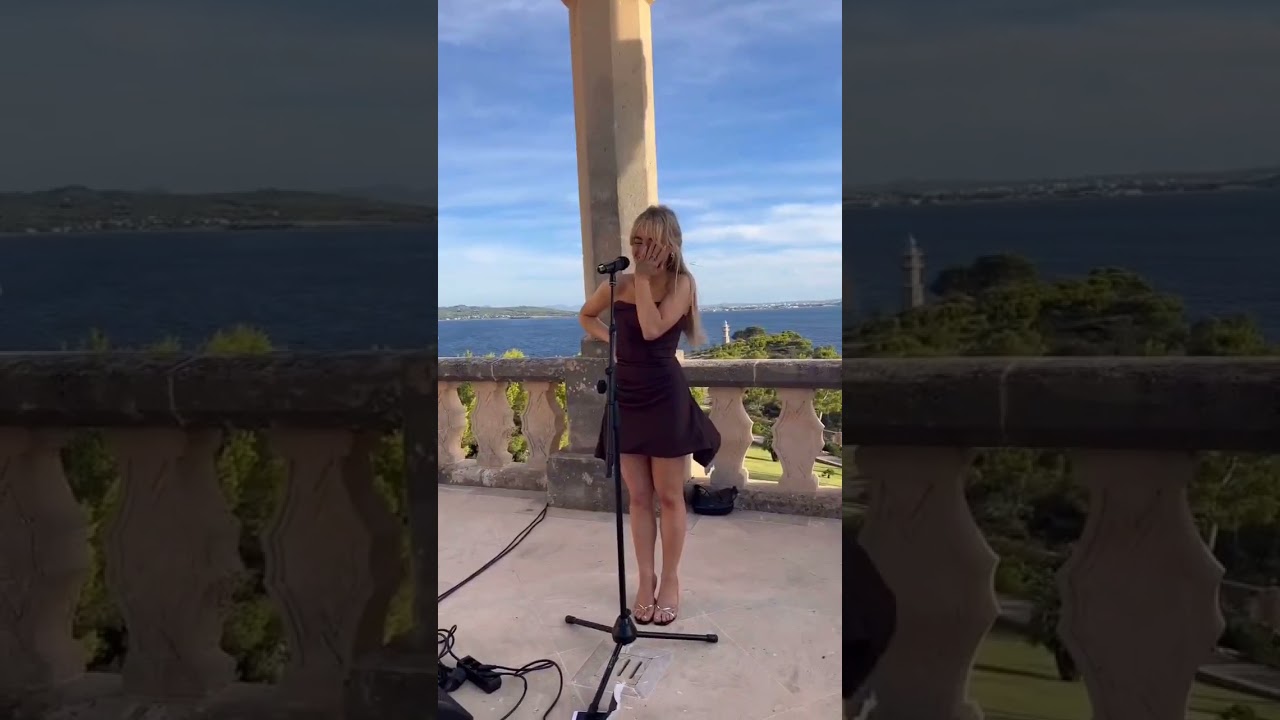 Sabrina Carpenter during Joey King & Steven Piet's wedding in Spain 🇪🇸 | #shorts